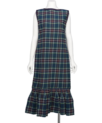 ODAKHA（オダカ）TARTAN PLEATED DRESS