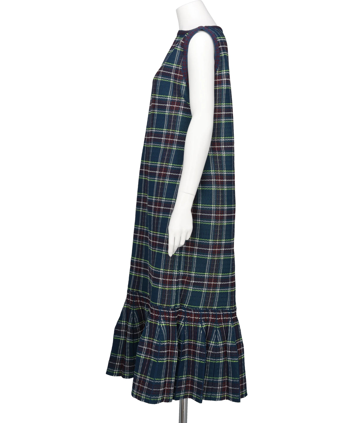 TARTAN PLEATED DRESS
