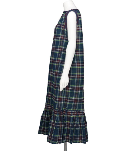 TARTAN PLEATED DRESS