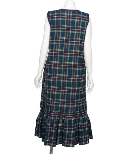 TARTAN PLEATED DRESS