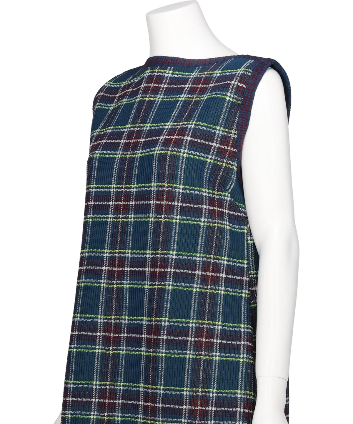 TARTAN PLEATED DRESS