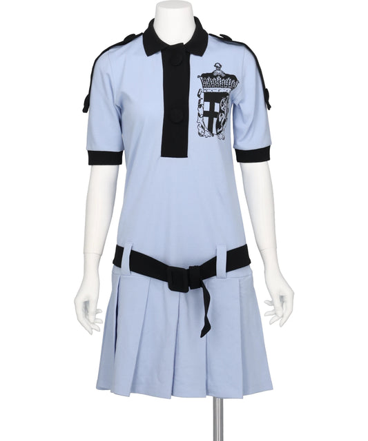 VAQUERA CREST POLO DRESS