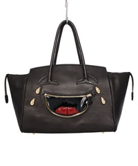 LAUGHING EMOJI LEATHER BAG