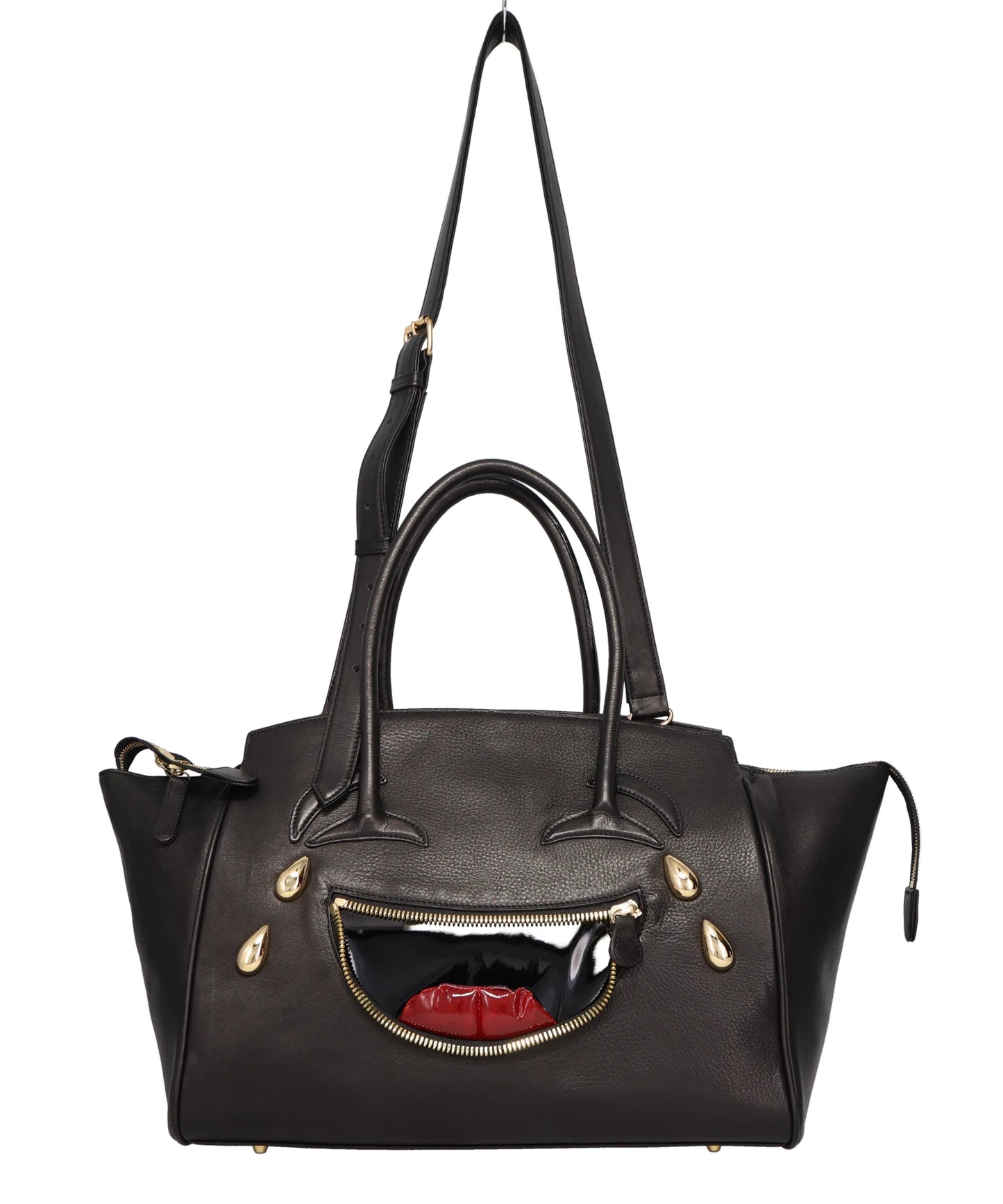 LAUGHING EMOJI LEATHER BAG