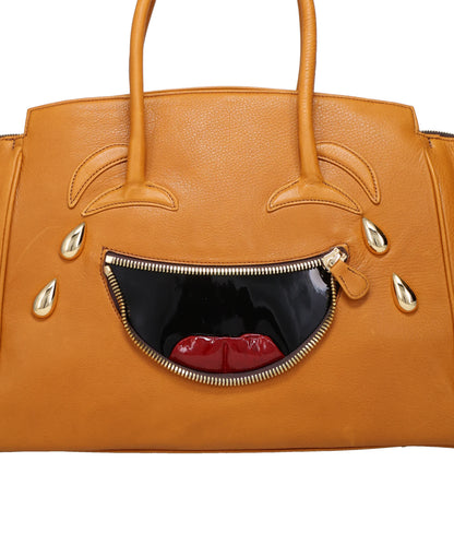 LAUGHING EMOJI LEATHER BAG