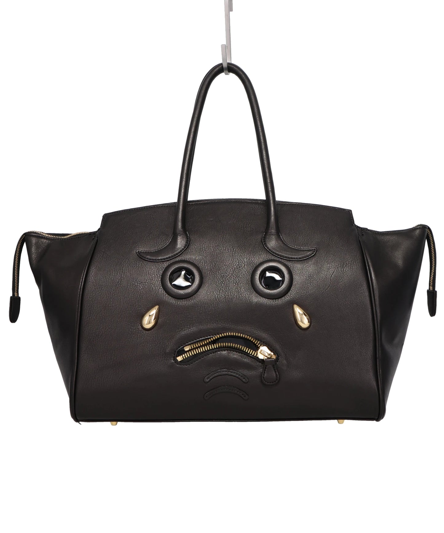 PLEADING EMOJI LEATHER BAG