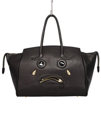 PLEADING EMOJI LEATHER BAG