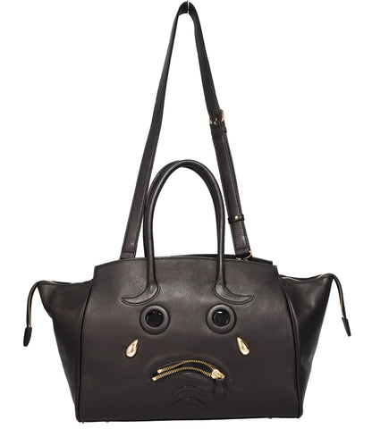 PLEADING EMOJI LEATHER BAG