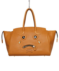 PLEADING EMOJI LEATHER BAG