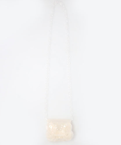 TRANSPARENT SCULPTURAL MICRO CHAIN BAG