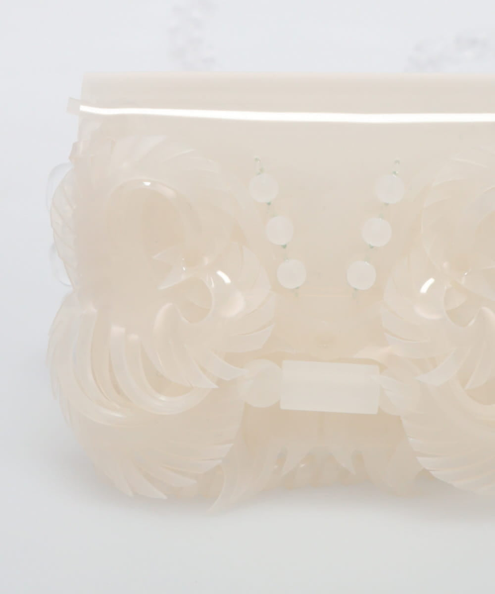 TRANSPARENT SCULPTURAL MICRO CHAIN BAG