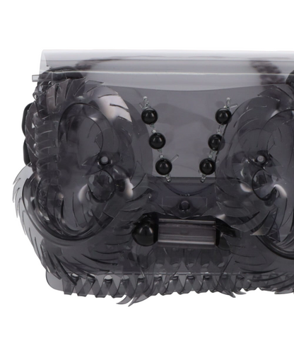 TRANSPARENT SCULPTURAL MICRO CHAIN BAG
