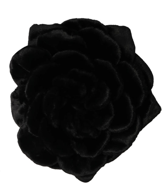 naokitomizuka FAUX FUR FLOWER BIG BAG