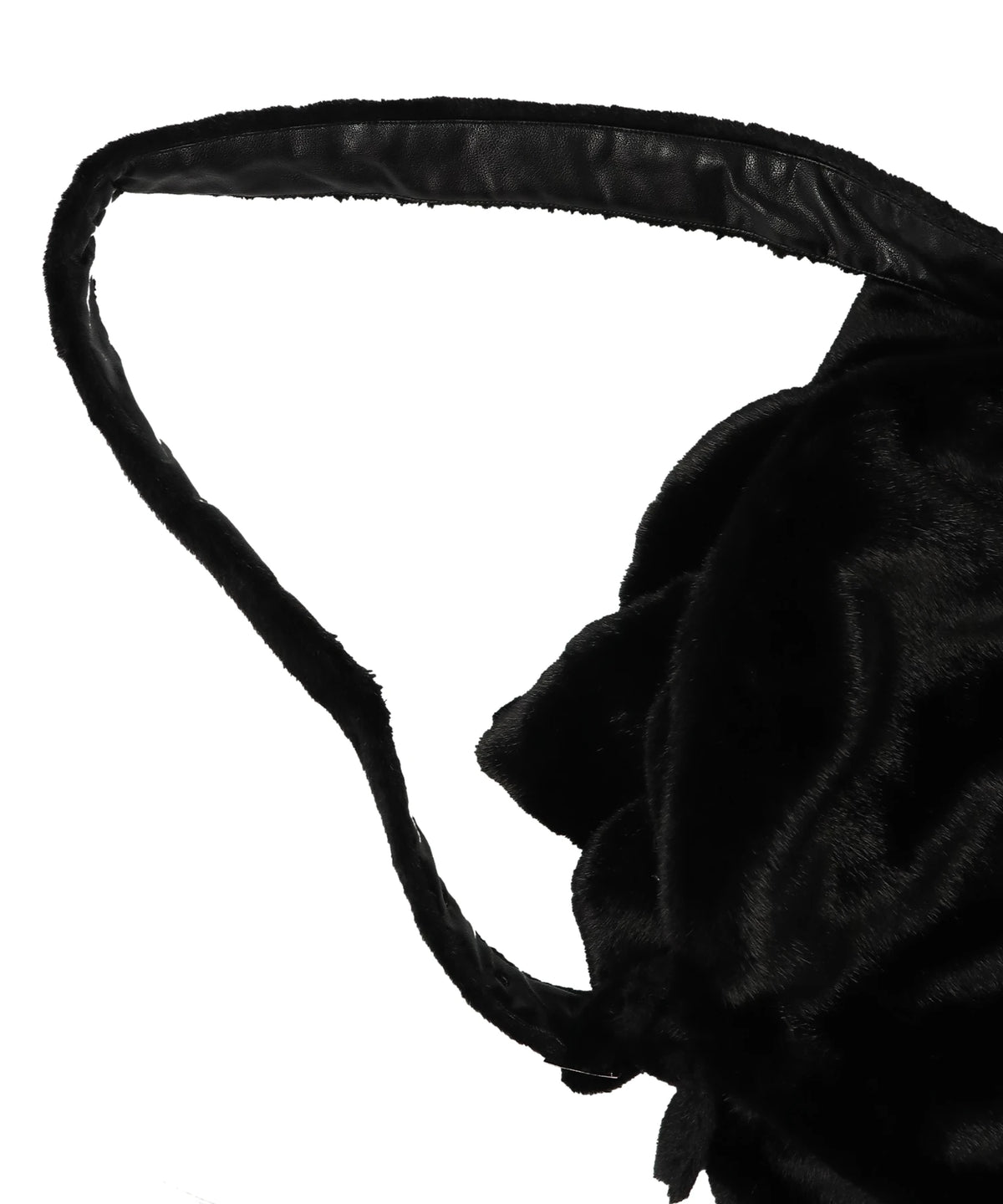 FAUX FUR FLOWER BIG BAG