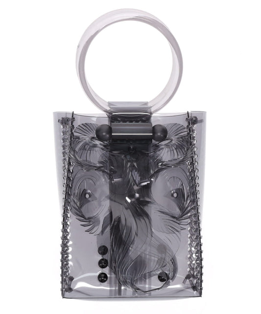 TRANSPARENT SCULPTURAL MINI HANDBAG