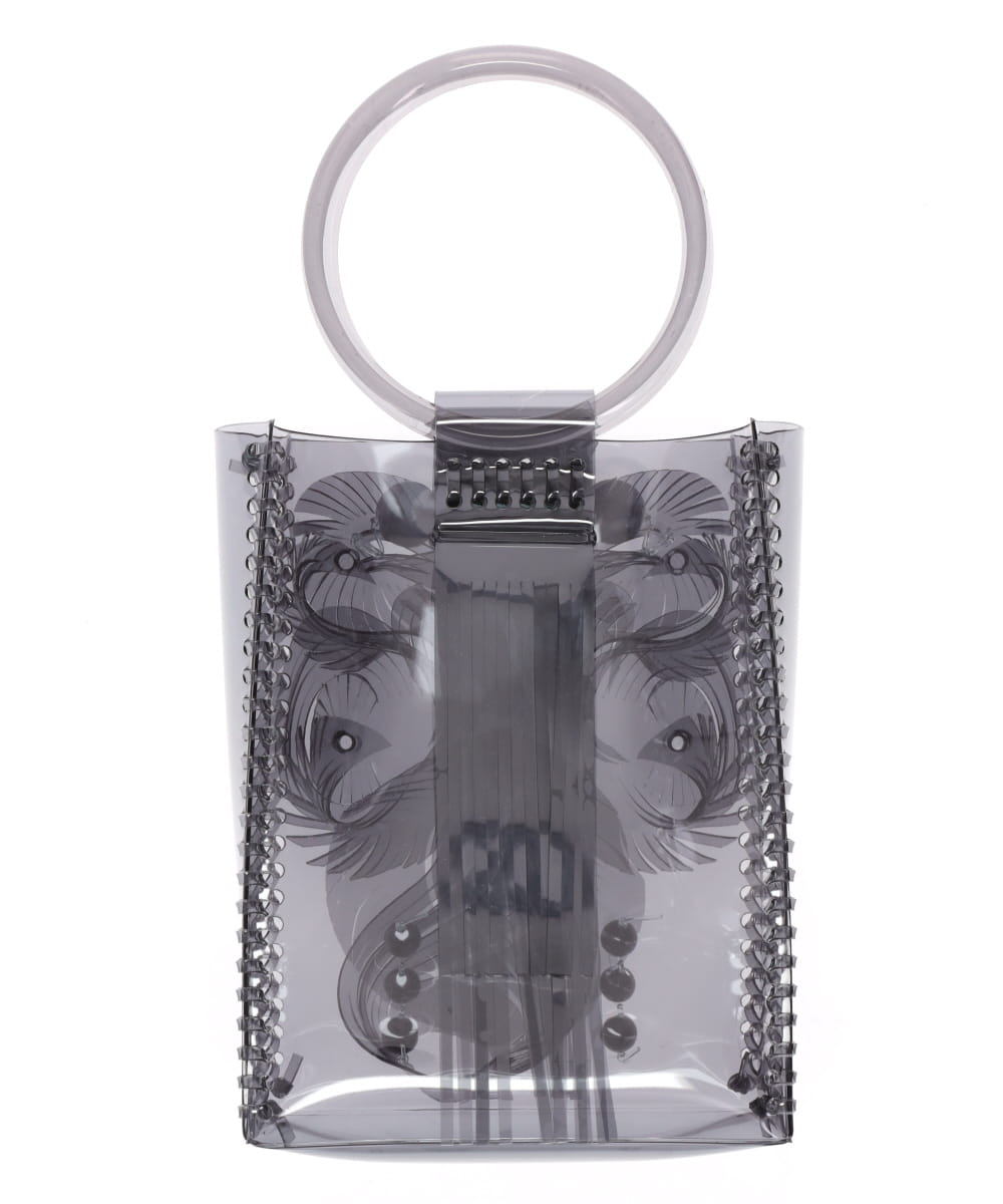 TRANSPARENT SCULPTURAL MINI HANDBAG