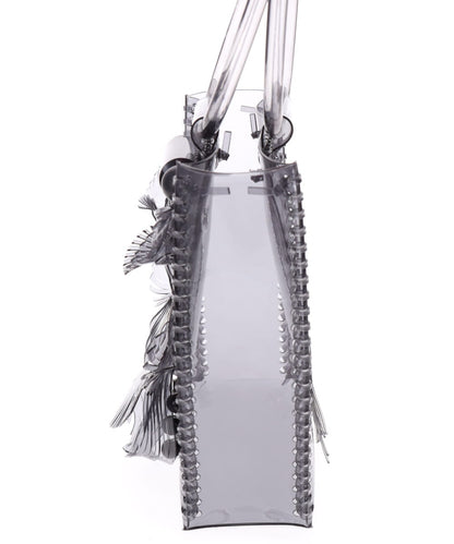 TRANSPARENT SCULPTURAL MINI HANDBAG