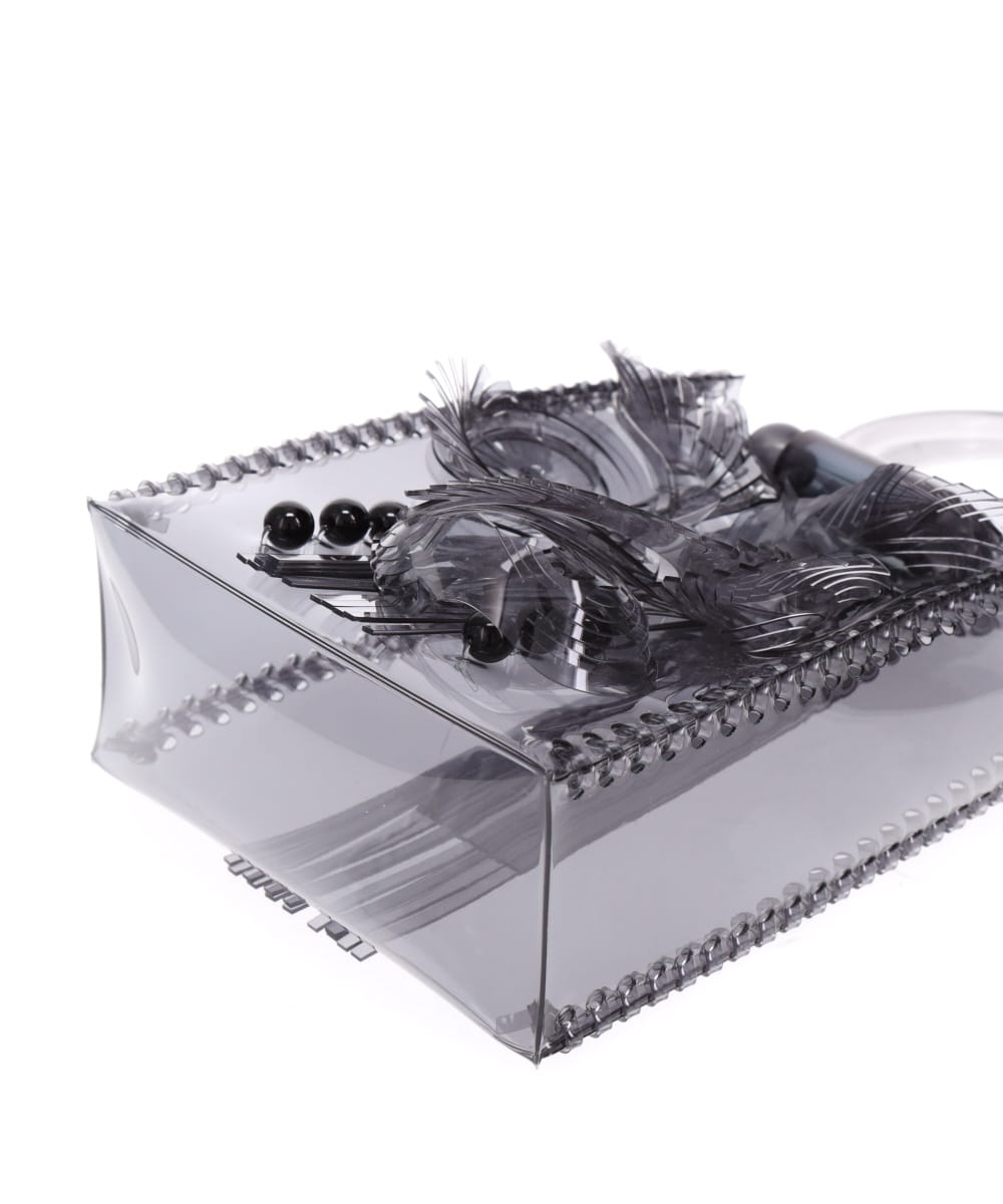 TRANSPARENT SCULPTURAL MINI HANDBAG