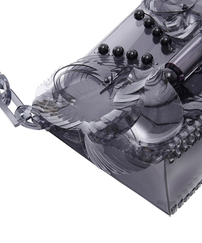 TRANSPARENT SCULPTURAL MINI CHAIN
