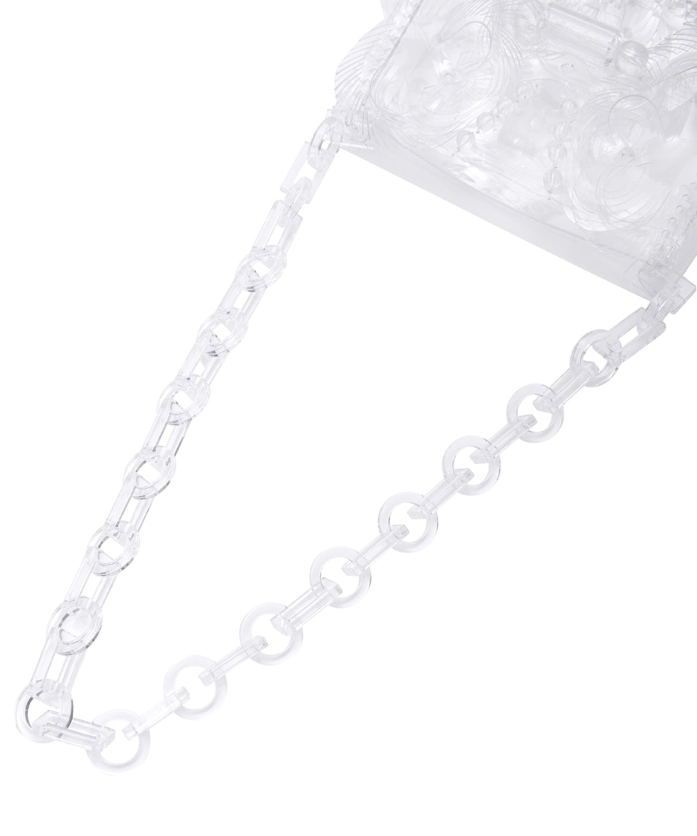 TRANCSPARENT SCULPTURAL MINI CHAIN BAG – MIDWEST ONLINE STORE