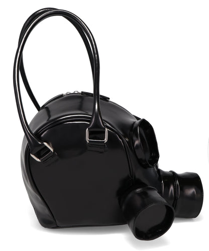 GAS MASK LEATHER HANDBAG