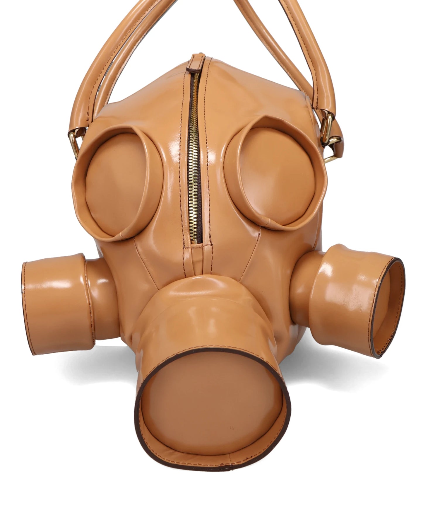 GAS MASK LEATHER HANDBAG