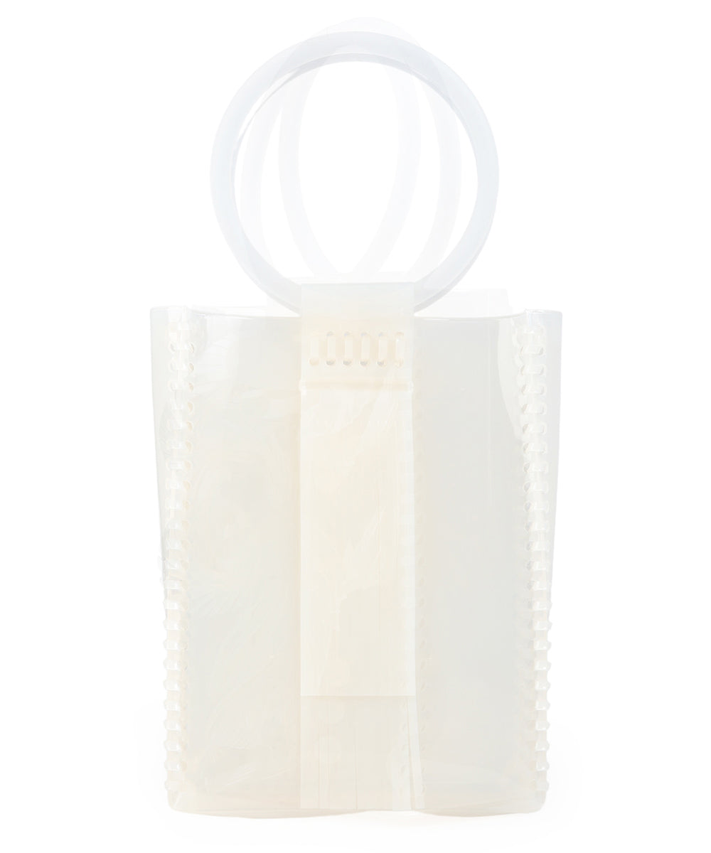 TRANCSPARENT SCULPTURAL MINI HANDBAG