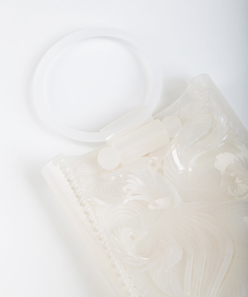 TRANCSPARENT SCULPTURAL MINI HANDBAG