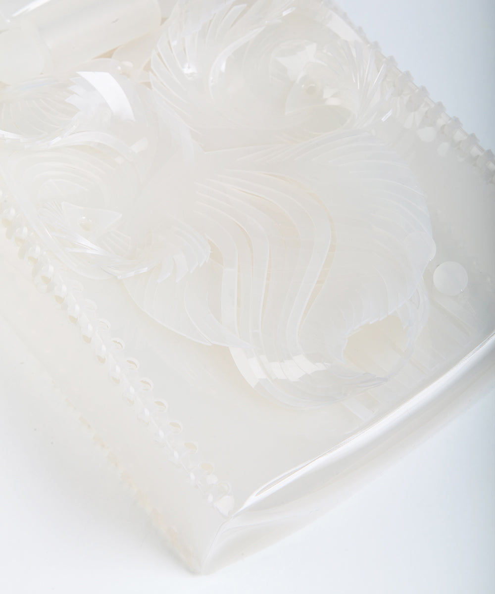 TRANCSPARENT SCULPTURAL MINI HANDBAG