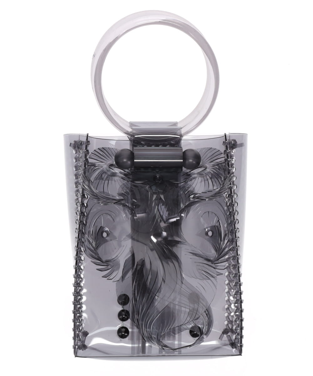 TRANCSPARENT SCULPTURAL MINI HANDBAG