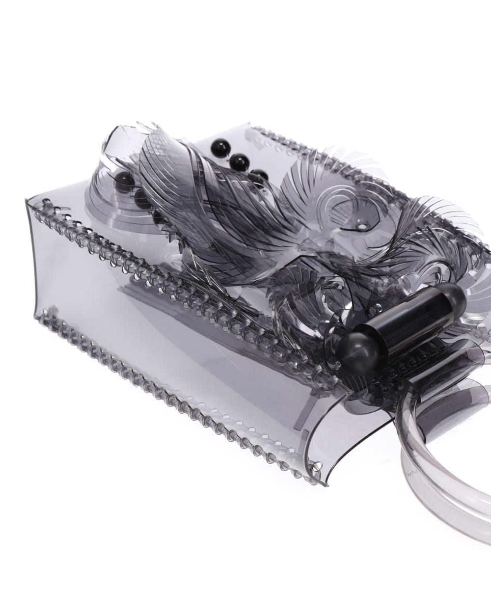 TRANCSPARENT SCULPTURAL MINI HANDBAG