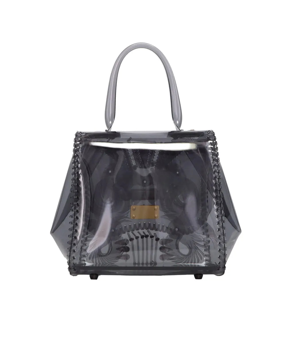 TRANSPARENT SCULPTURAL HAND BAG