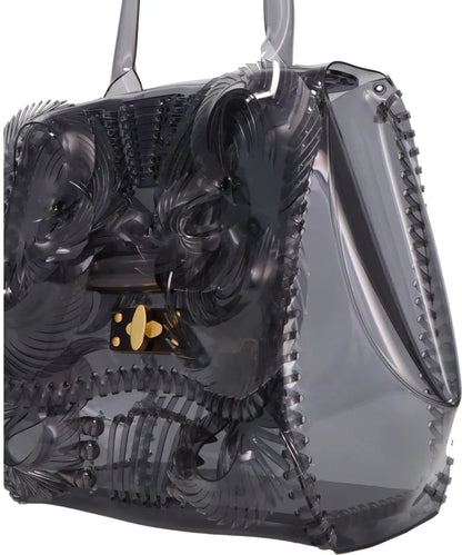 TRANSPARENT SCULPTURAL HAND BAG