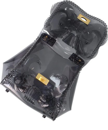 TRANSPARENT SCULPTURAL HAND BAG