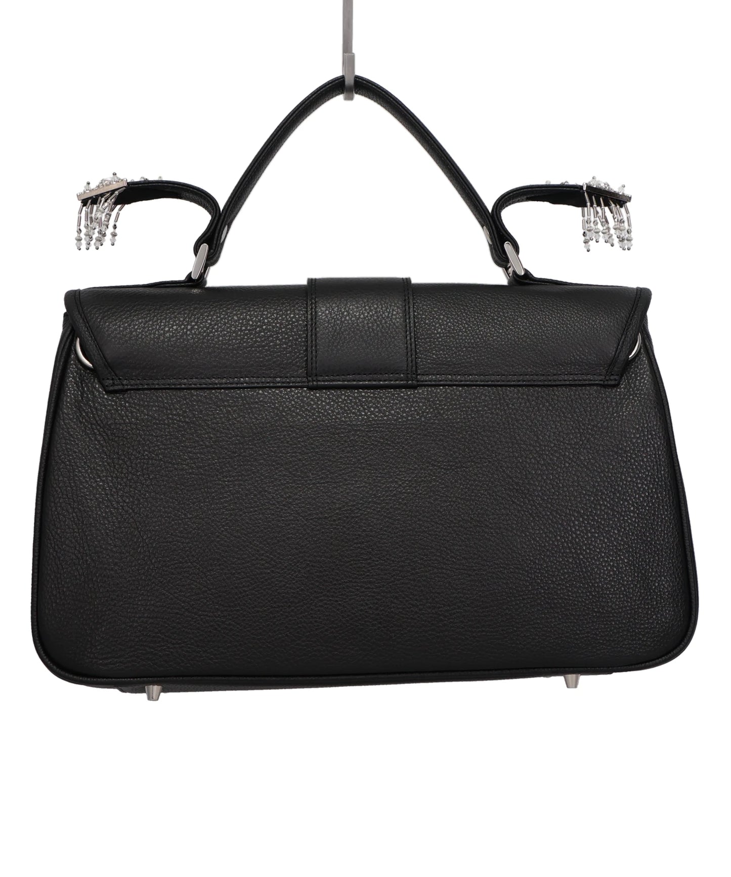 SILVER TAG LEATHER BRIEFCASE