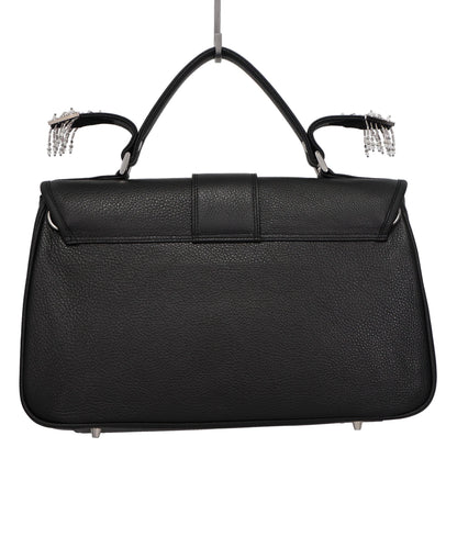 SILVER TAG LEATHER BRIEFCASE