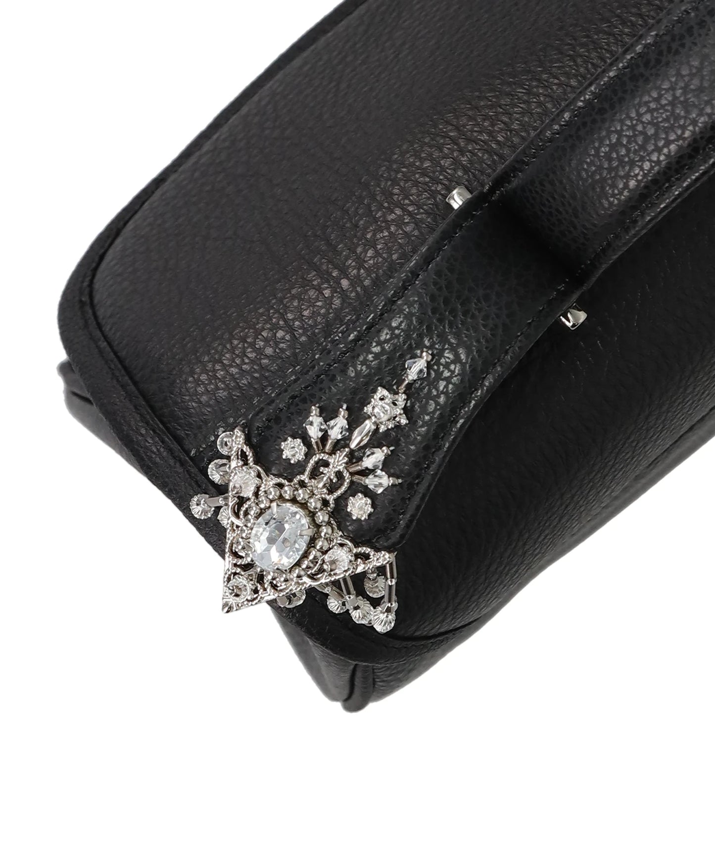 SILVER TAG LEATHER BRIEFCASE