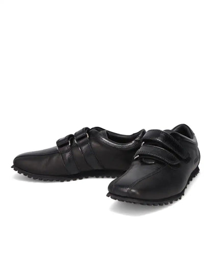 SQUARE-TOE LEATHER SNEAKERS