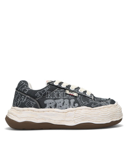 OLIVER/ORIGINAL SOLE GRAFFITI PRINTEDCANVAS LOW-TOP SNEAKER