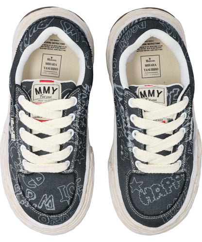 OLIVER/ORIGINAL SOLE GRAFFITI PRINTEDCANVAS LOW-TOP SNEAKER