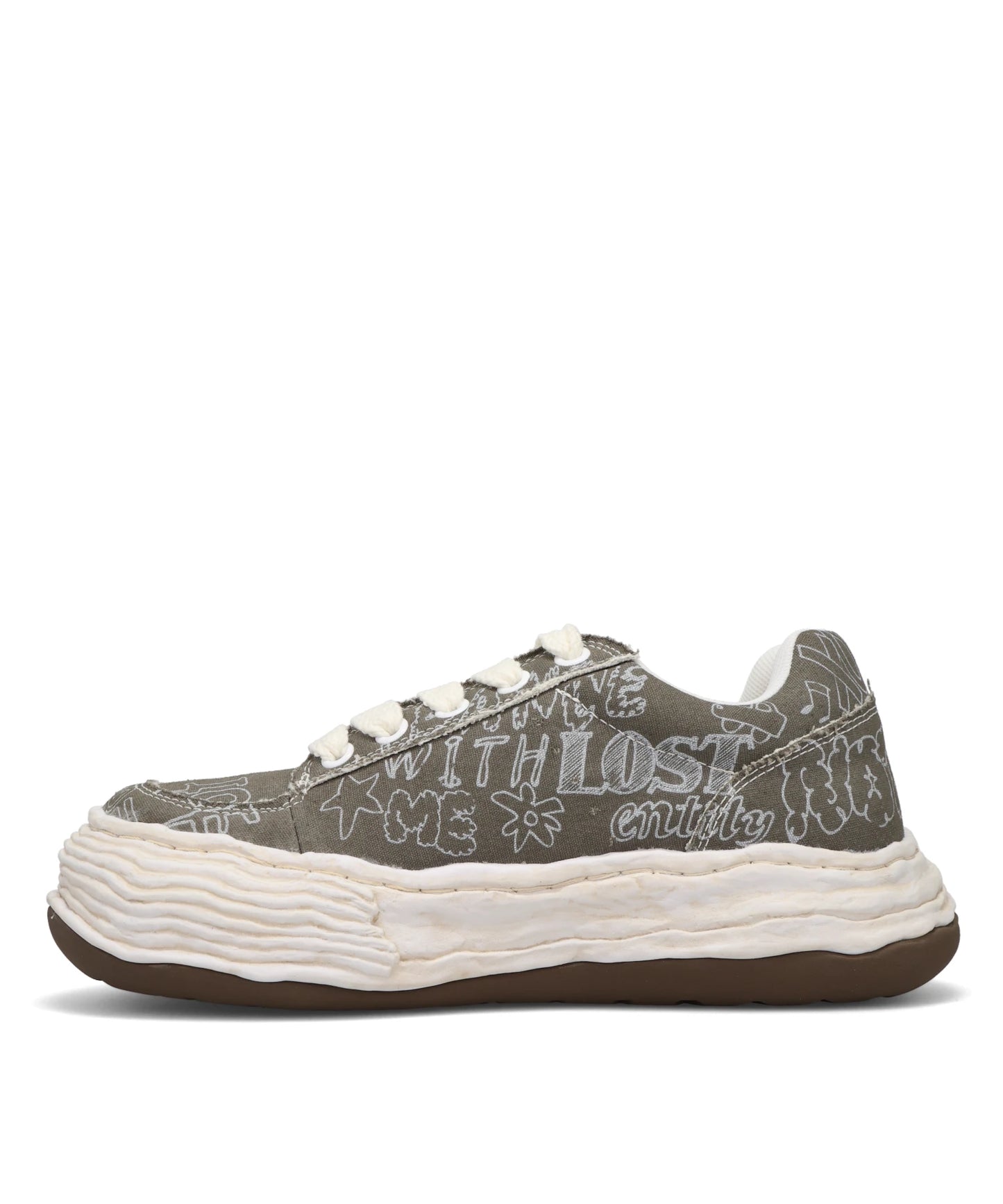 OLIVER/ORIGINAL SOLE GRAFFITI PRINTEDCANVAS LOW-TOP SNEAKER