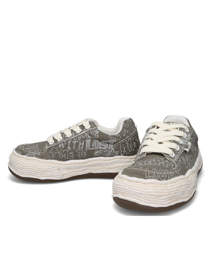 OLIVER/ORIGINAL SOLE GRAFFITI PRINTEDCANVAS LOW-TOP SNEAKER