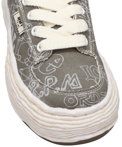 OLIVER/ORIGINAL SOLE GRAFFITI PRINTEDCANVAS LOW-TOP SNEAKER