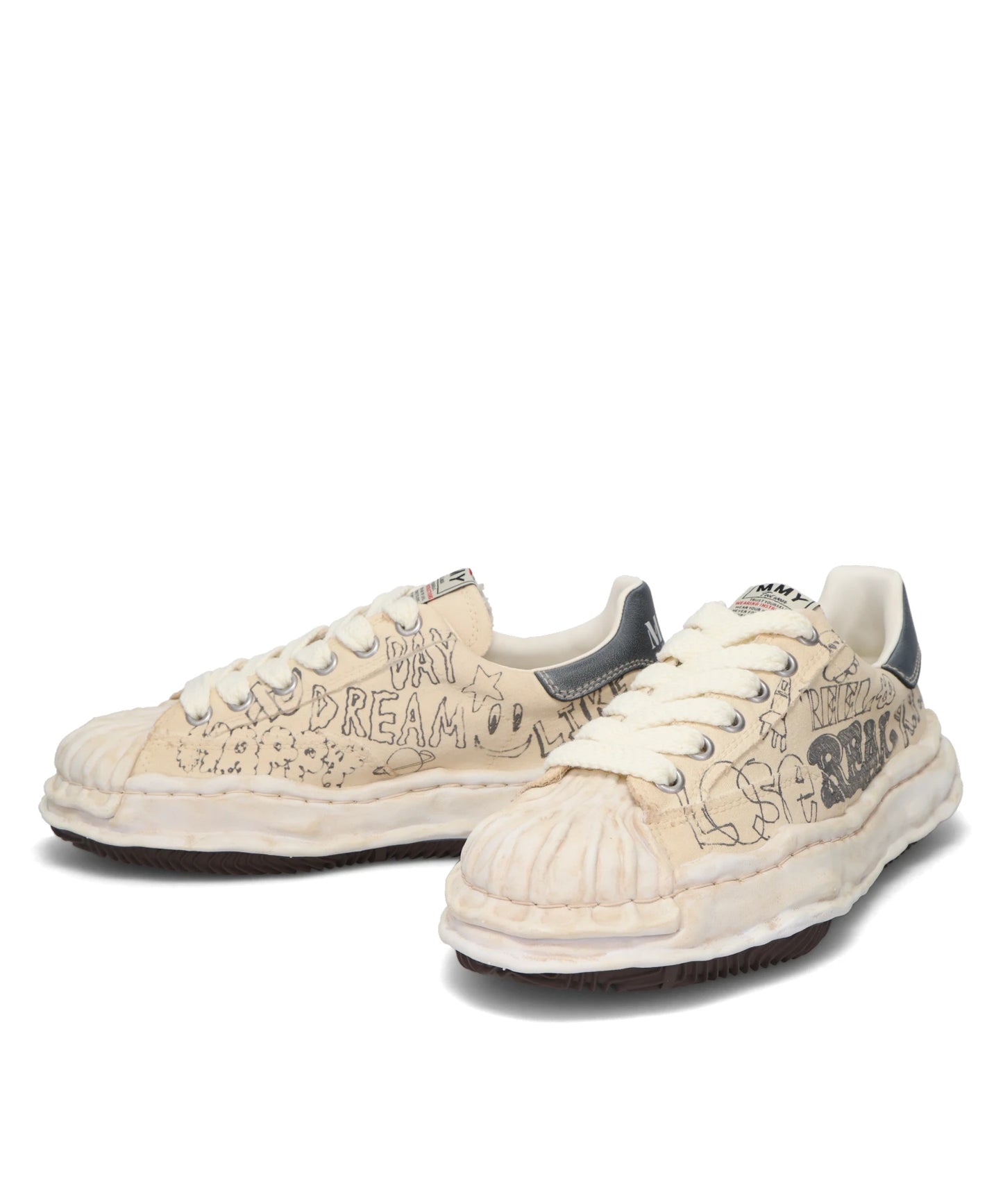 BLAKEY/ORIGINAL SOLE GRAFFITI PRINTEDCANVAS LOW-TOP SNEAKER