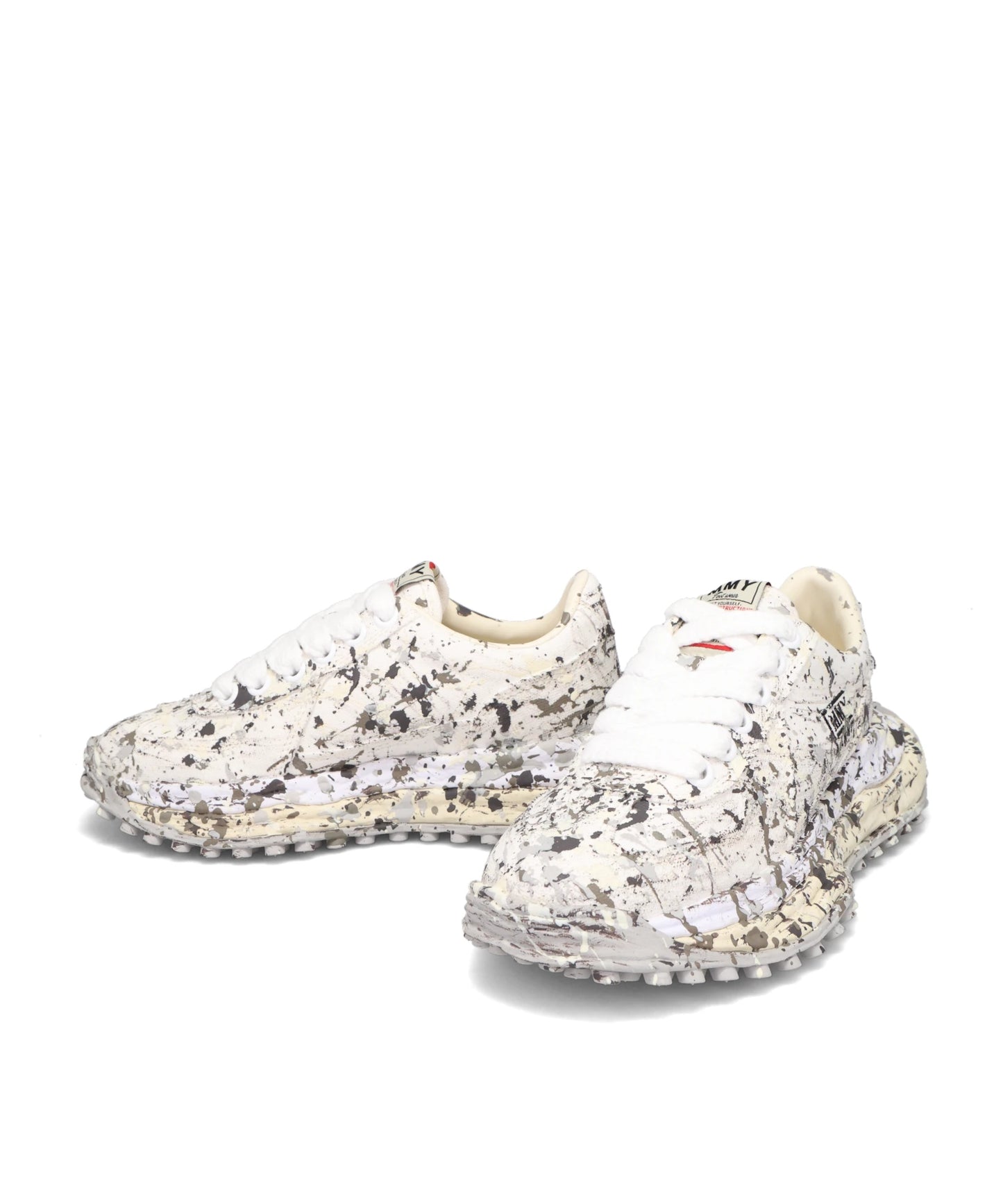 LARRY/SPUTTERING LOW-TOP SNEAKERS