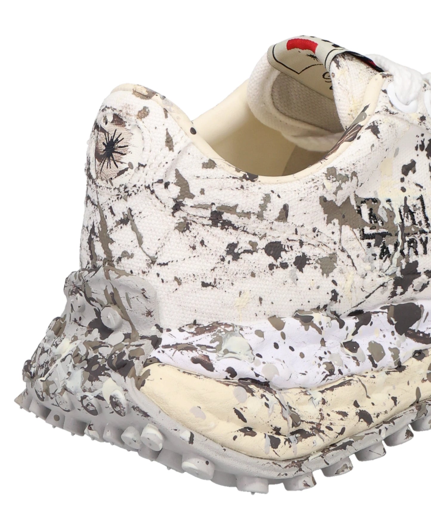 LARRY/SPUTTERING LOW-TOP SNEAKERS