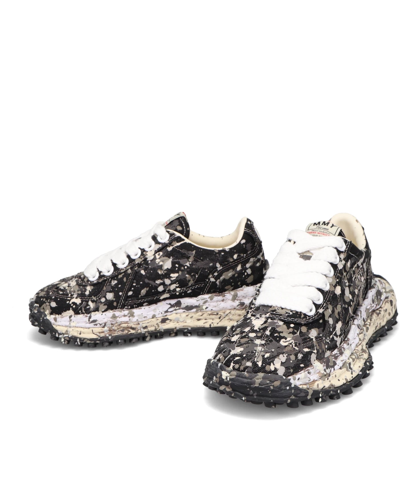 LARRY/SPUTTERING LOW-TOP SNEAKERS