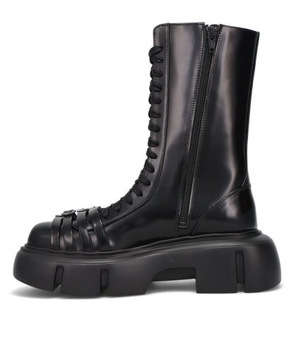 PLATFORM BUCKLE COMBAT BOOT
