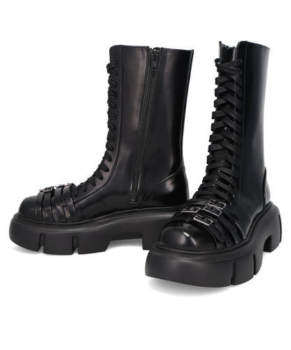 PLATFORM BUCKLE COMBAT BOOT