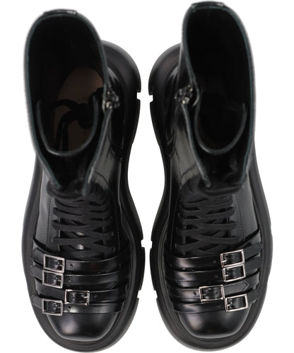 PLATFORM BUCKLE COMBAT BOOT
